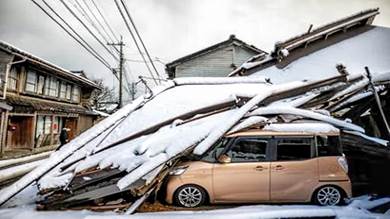 ارتفاع حصيلة زلزال اليابان إلى 323 مفقودا و168 قتيلا